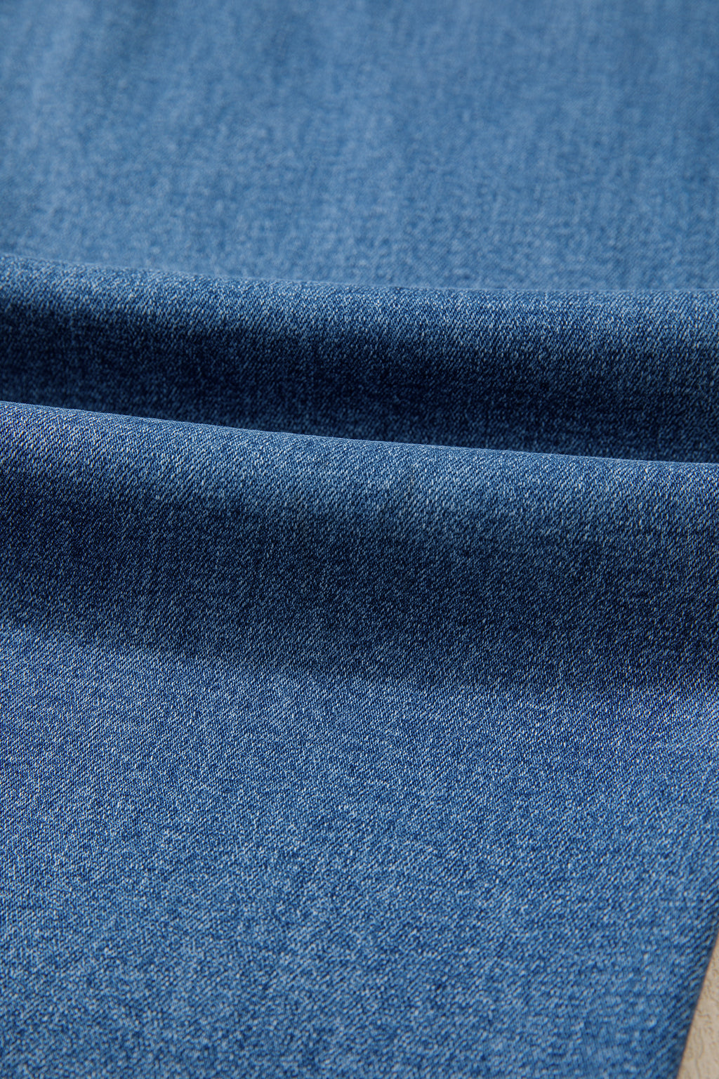 Acid Washed Straight Leg Full Length Casual Jeans
