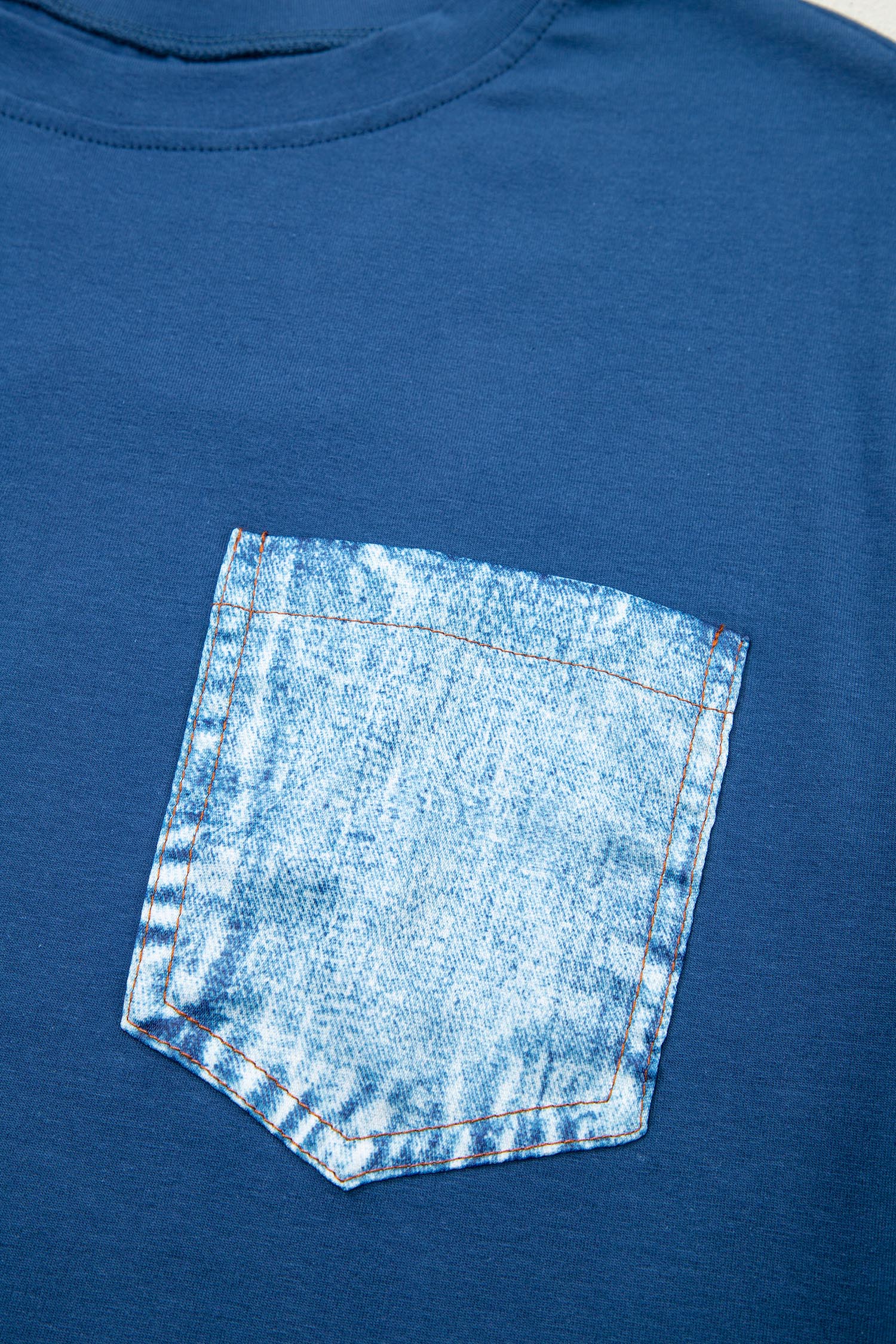 White Color Block Chest Pocket Patched Casual Short Sleeve Top