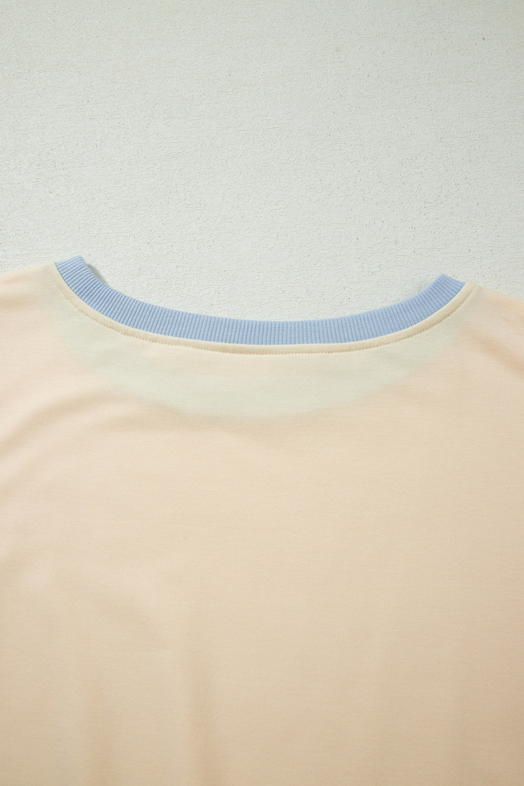 Apricot Colorblock Edge Drop Shoulder T Shirt and Skort 2Pcs Set