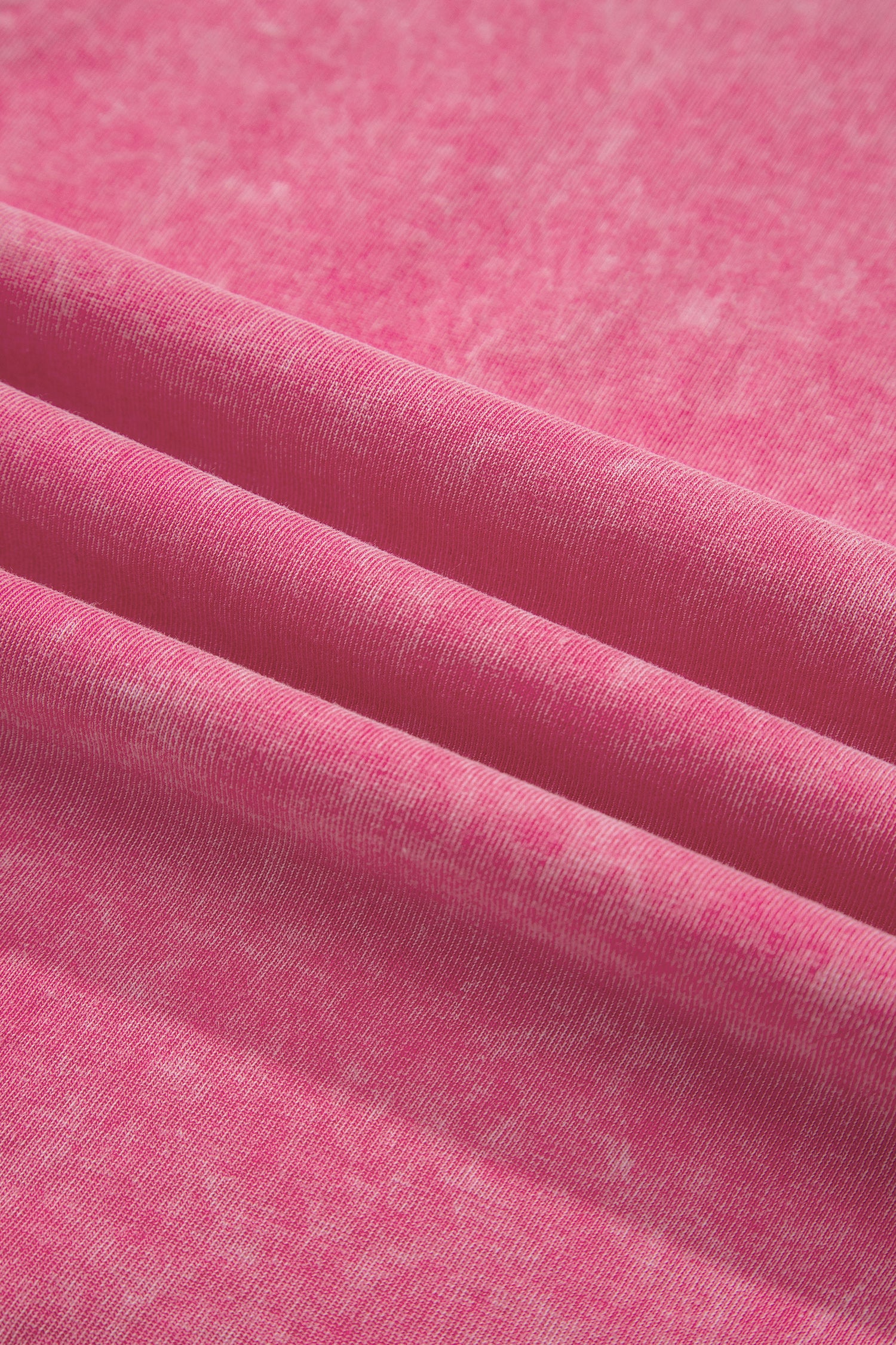Sachet Pink Solid Color Cotton Mineral Washed Oversize Tee