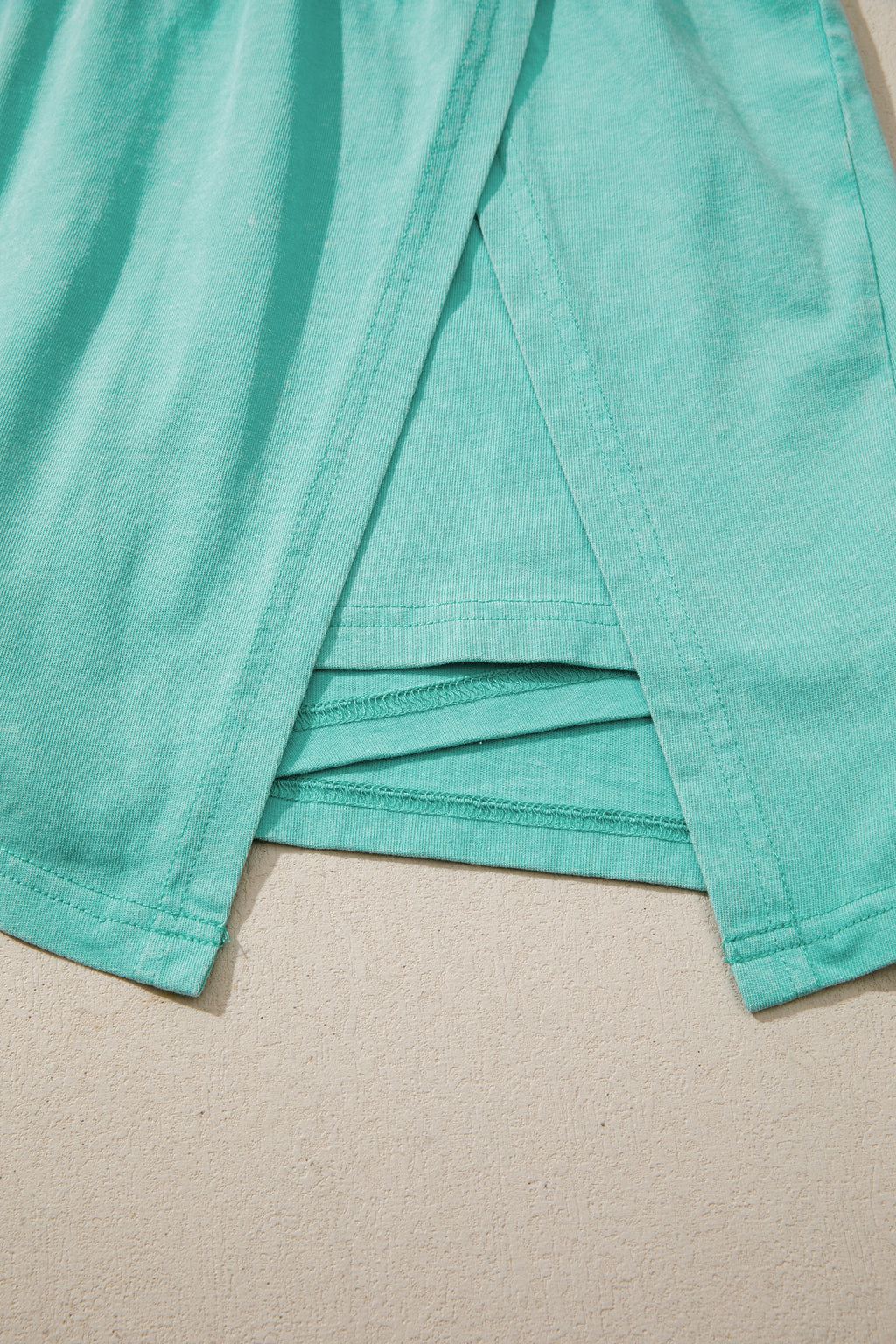 Beau Blue Mineral Wash V Neck Tee Matching Skort Set