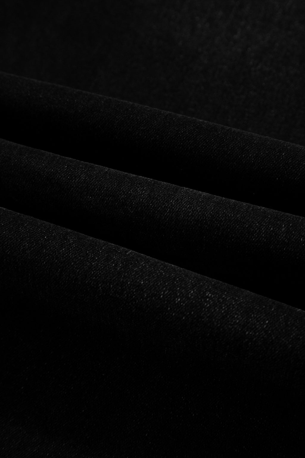 Black Frayed Cropped Straight Jeans