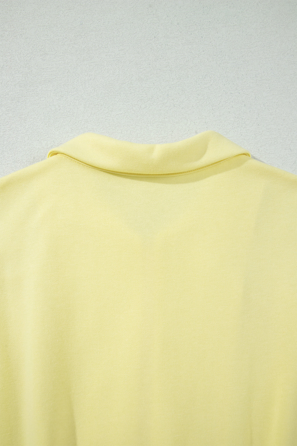 Yellow Cream Half Zip Polo Tee Elastic Waist Romper