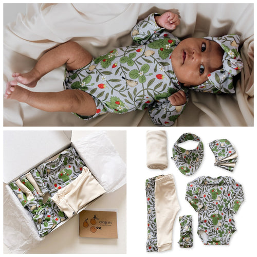 Bamboo Baby Capsule Gift Box | Strawberry Patch & Cream-0