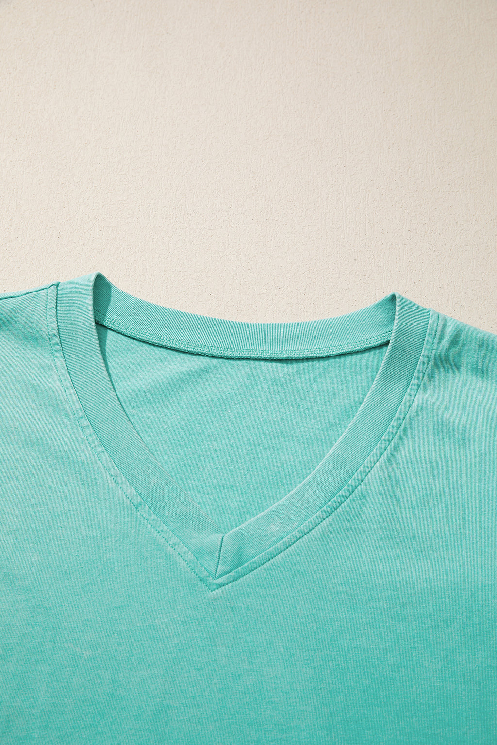 Beau Blue Mineral Wash V Neck Tee Matching Skort Set