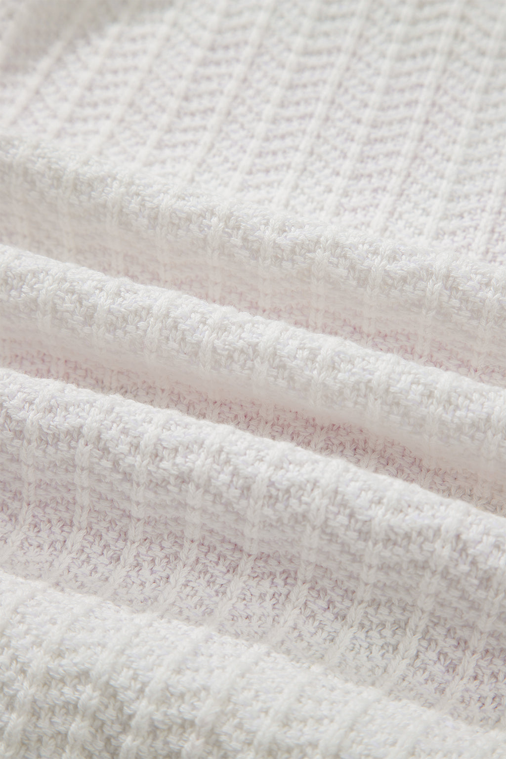 White Lets Play Pattern Textured Knit Casual Shift Sweater Vest