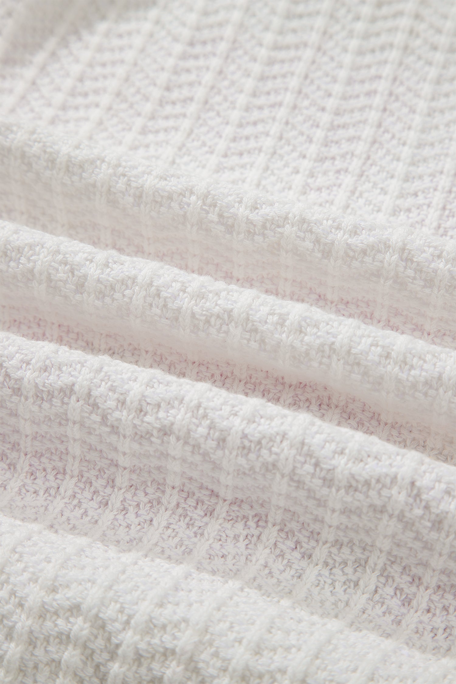 White Lets Play Pattern Textured Knit Casual Shift Sweater Vest