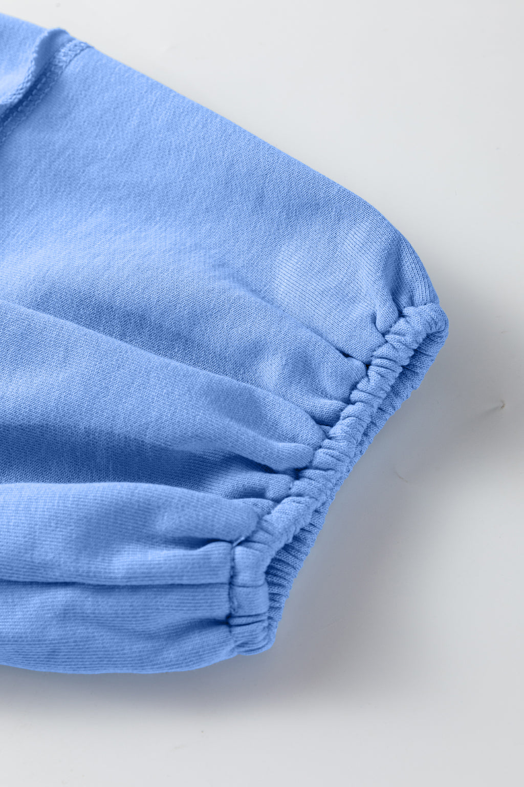Beige Solid Color Raw Seam Patchwork Baggy Sweatshirt