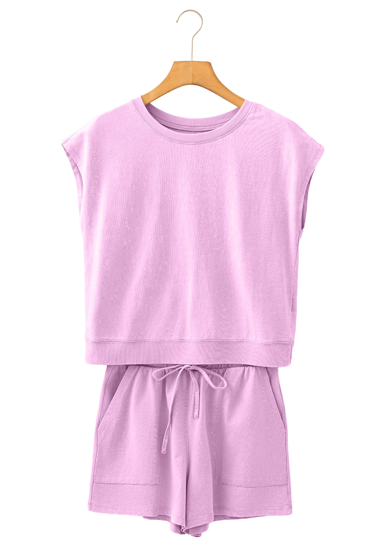 Orchid Bouquet Mineral Wash Cotton Short Set