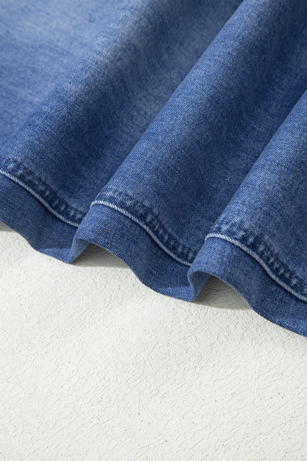 Ashleigh Blue Drawstring Waist Ankle Length Casual Jeans Regular Fit Pocket Detail Denim Pants
