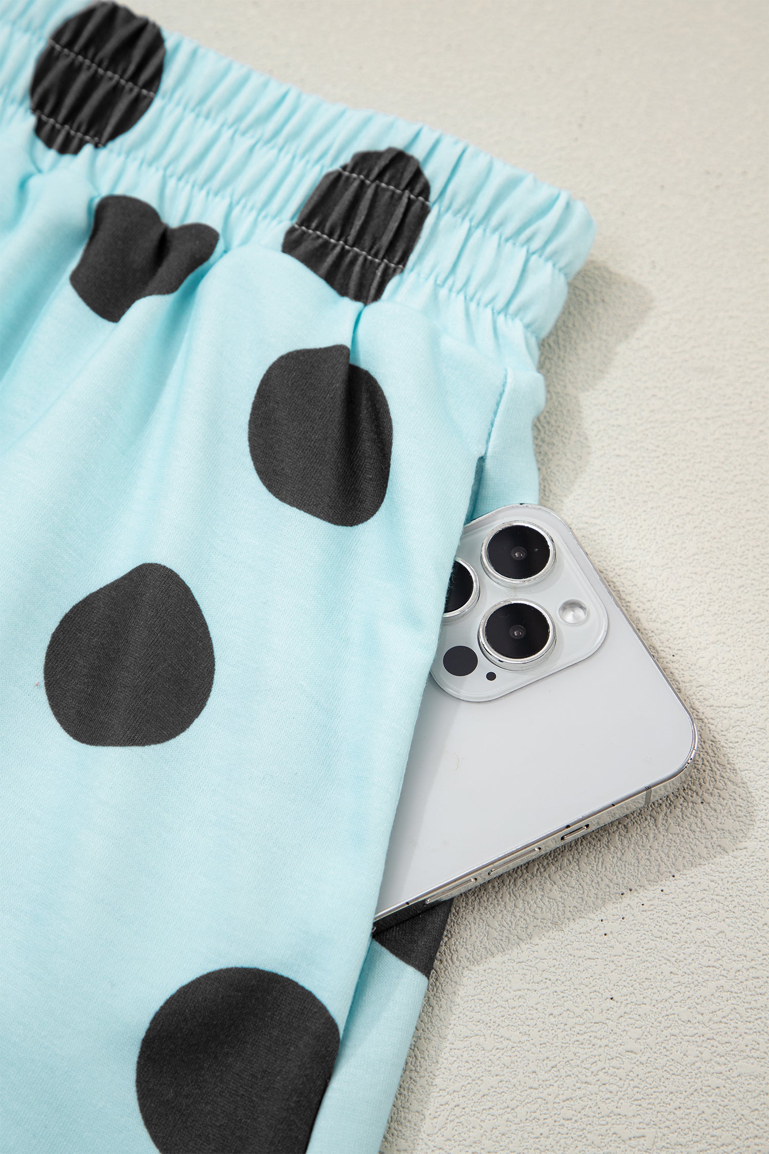 White Polka Dot Short Sleeve Top Casual Skort 2pcs Outfit