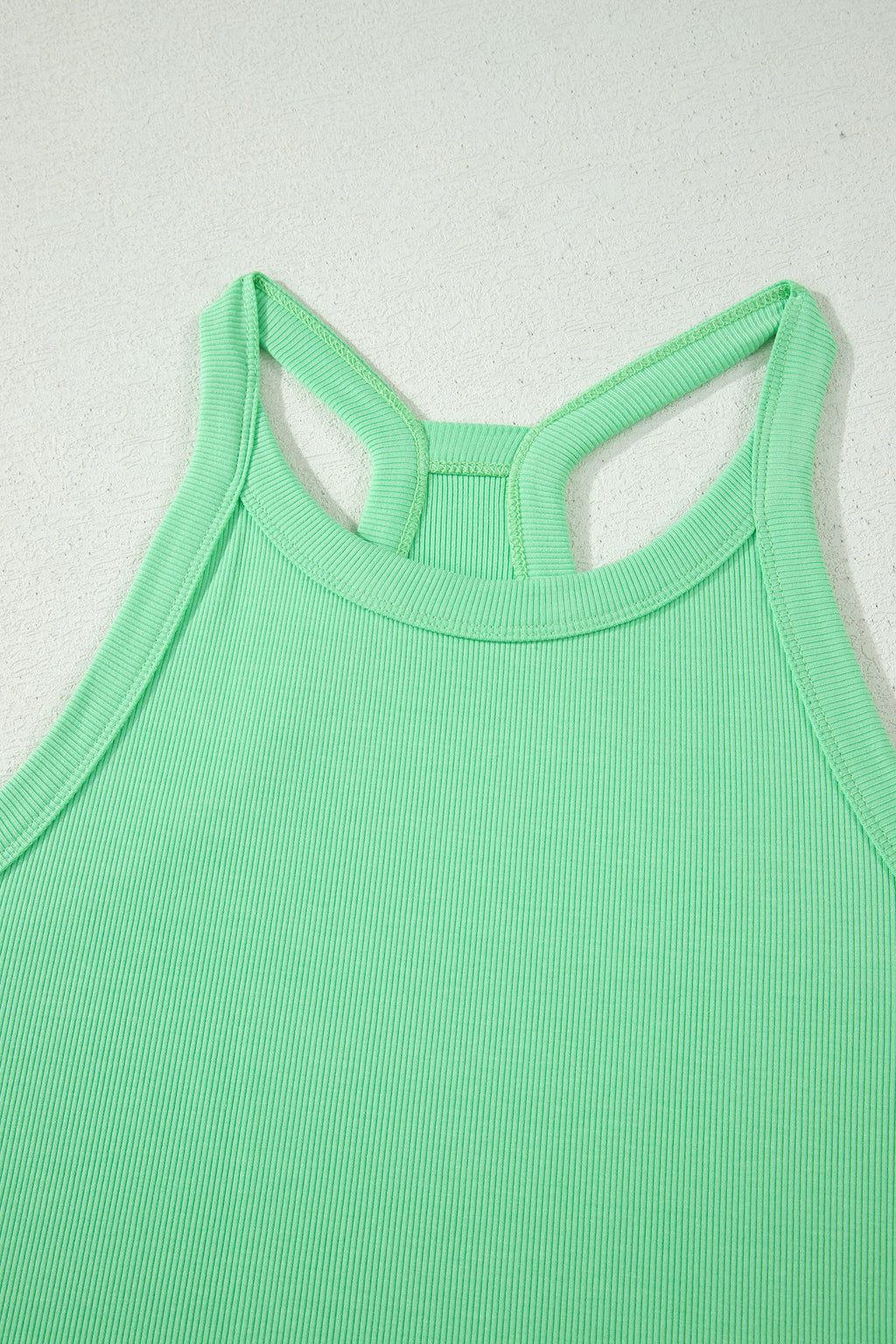 Sachet Pink Slim Tank Top Elastic High Waist Shorts 2pcs Outfit
