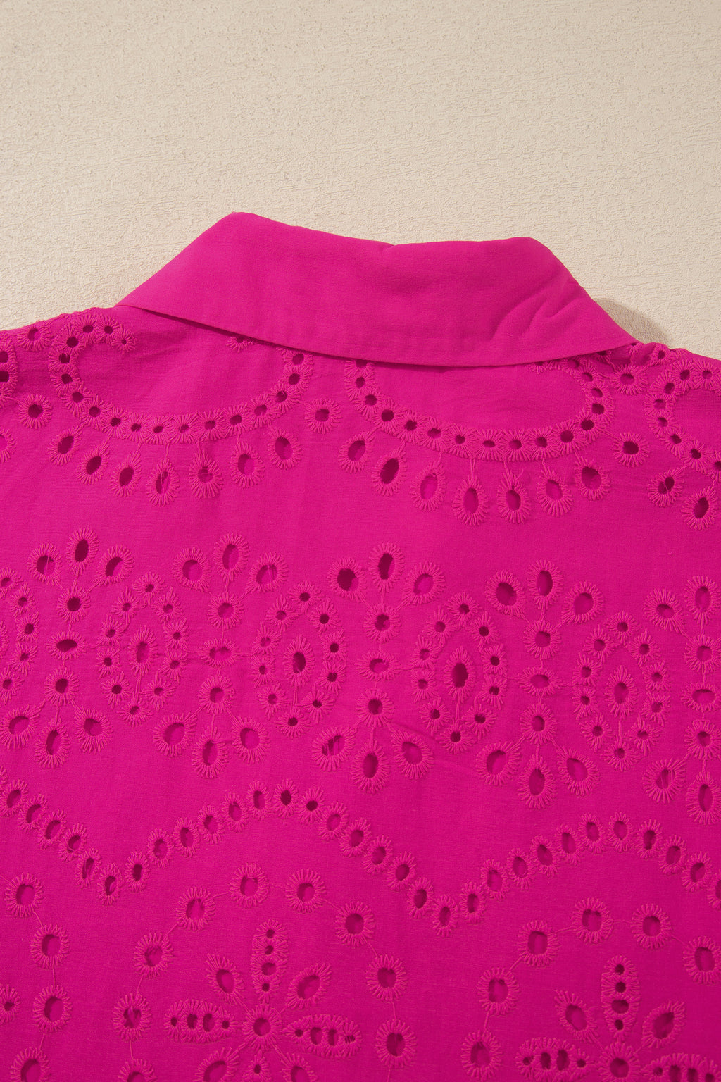 Black Solid Color Eyelet Embroidered T Shirt Mini Dress